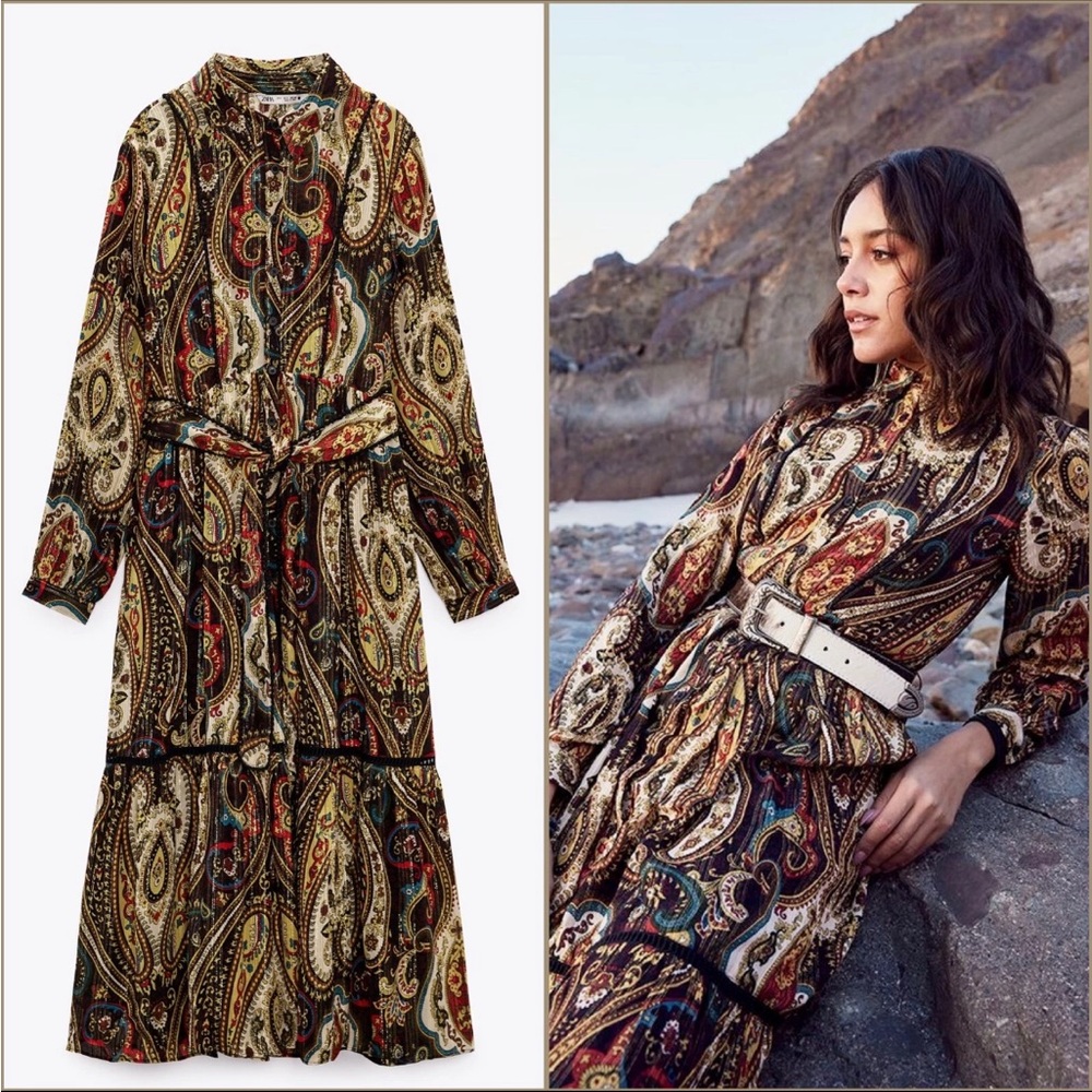 NWT Zara Long Sleeve Dress